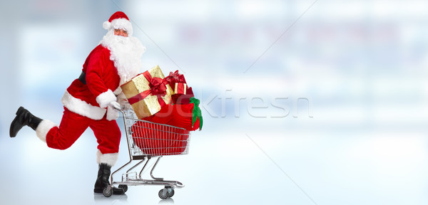 Stock fotó: Karácsony · mikulás · portré · kék · férfi · vásárlás