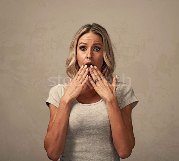 Anxious scared woman. Stock photo © Kurhan