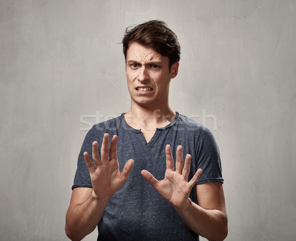 Man disgusted Stock photo © Kurhan