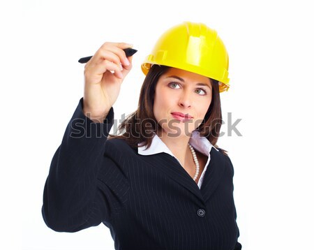 Worker contractor woman. Stock photo © Kurhan