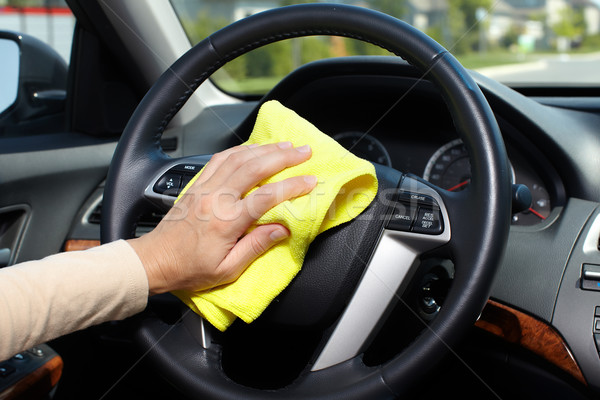 Hand cleaning car. Stock photo © Kurhan