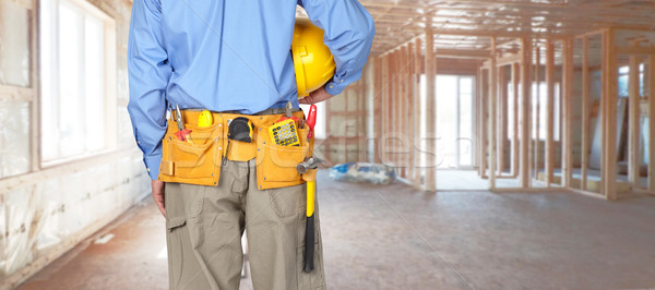 Trabajador · de · la · construcción · herramienta · cinturón · hombre ·  trabajo - foto stock © Kurhan (#7053827)