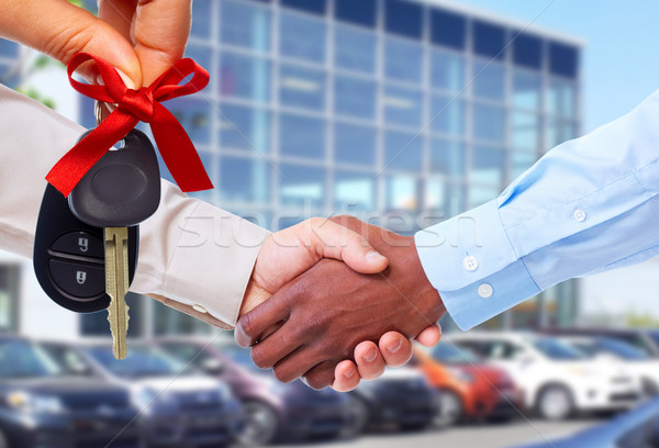 Car seller and client handshake. Stock photo © Kurhan