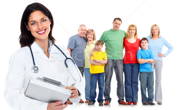 Family doctor woman. Health care. Stock photo © Kurhan