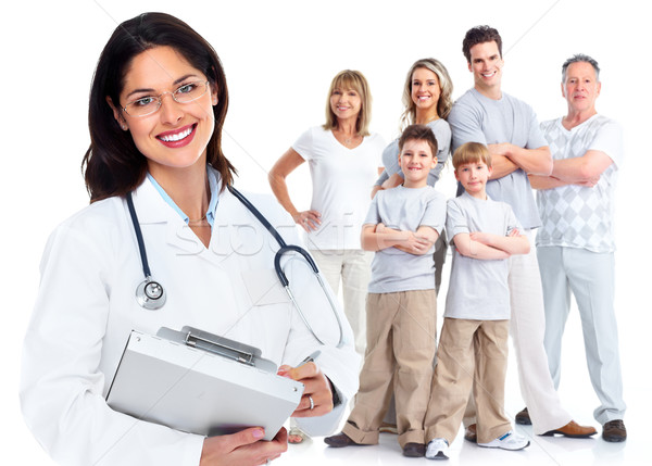 Family doctor woman. Health care. Stock photo © Kurhan