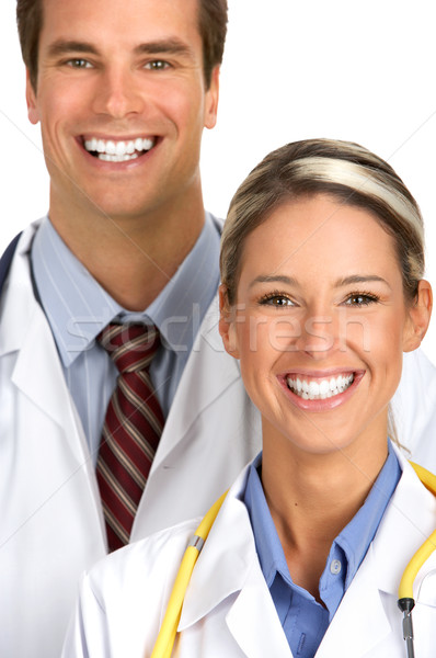 Souriant médicaux personnes isolé blanche travaux [[stock_photo]] © Kurhan