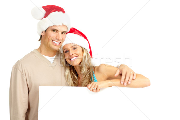 Christmas couple Stock photo © Kurhan