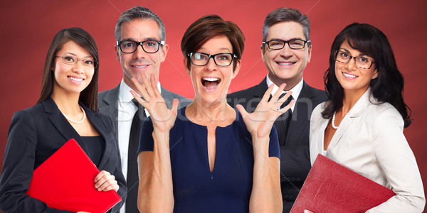 Stock photo: Group of business people wearing eyeglasses.