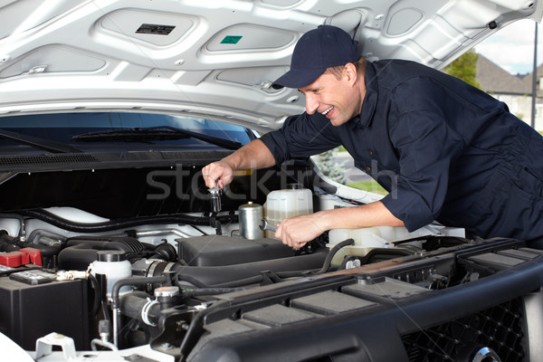 Foto d'archivio: Auto · meccanico · lavoro · auto · riparazione · servizio