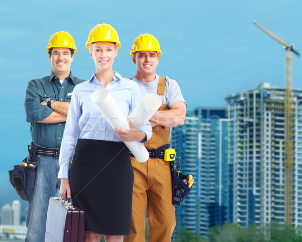 Group of construction workers. Stock photo © Kurhan