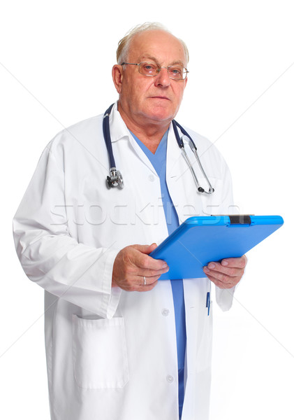Elderly clinic doctor. Stock photo © Kurhan