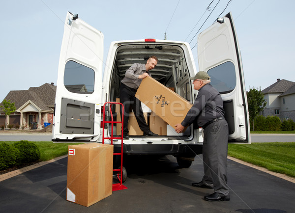 商业照片: 组· 交货 · 男子