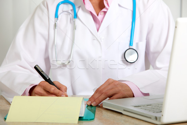 Stock photo: Doctor woman working in clinic.