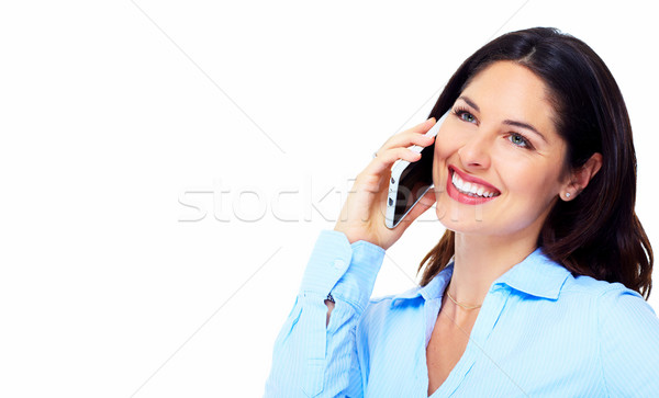 Woman with a cellphone. Stock photo © Kurhan