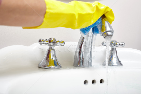 Sink cleaning. Stock photo © Kurhan