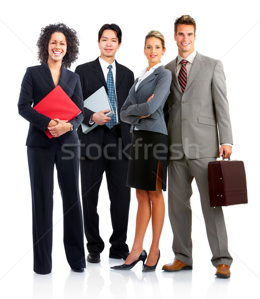 Сток-фото: деловые · люди · группа · молодые · улыбаясь · белый · служба