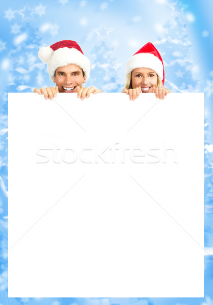 Christmas couple Stock photo © Kurhan