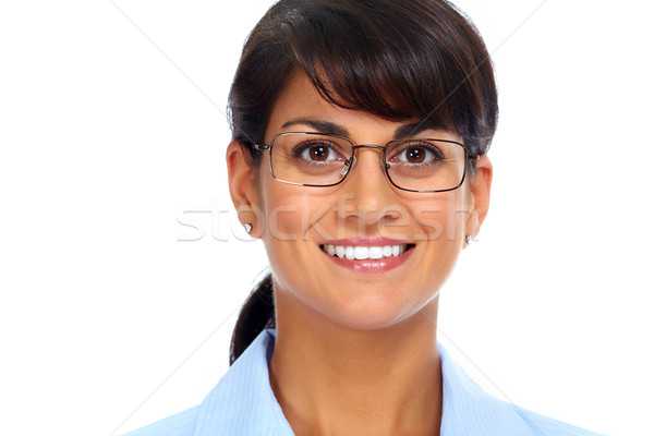 Stock photo: Asian business woman with eyeglasses.