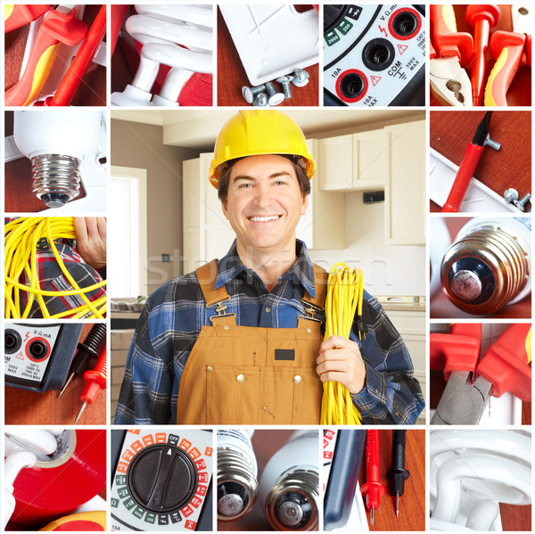 Stock photo: electrician
