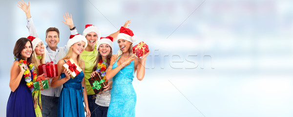 Happy Christmas people. Stock photo © Kurhan