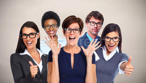 Csoport üzletemberek visel szemüveg szem egészségügy Stock fotó © Kurhan