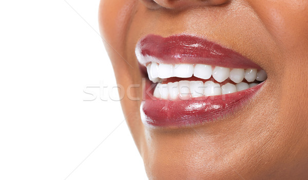 African-American woman smile. Stock photo © Kurhan