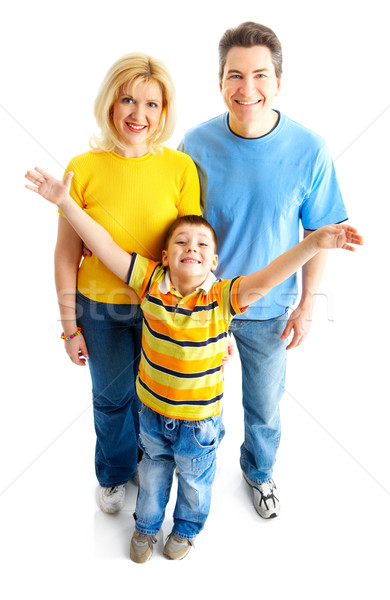 Mutlu aile baba anne erkek beyaz kadın Stok fotoğraf © Kurhan
