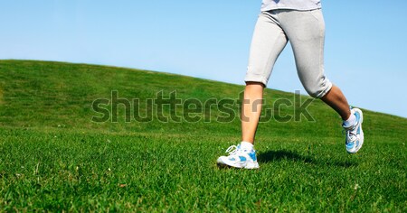 Jogging woman. Stock photo © Kurhan