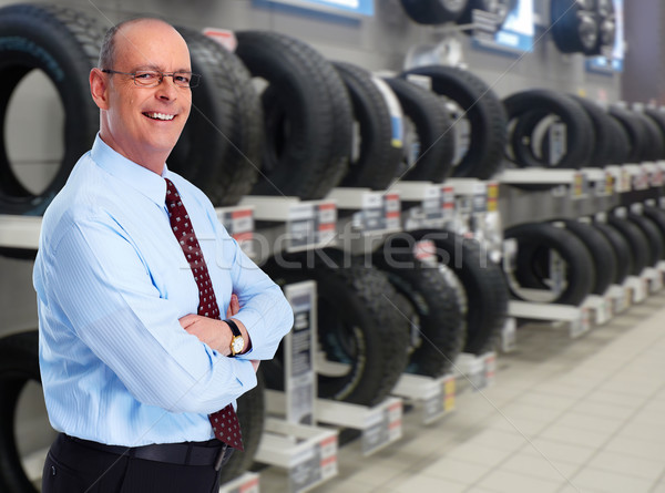 Mature Car dealer man. Stock photo © Kurhan