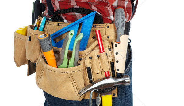Man builder with construction tools. Stock photo © Kurhan