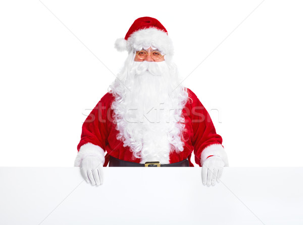 Zdjęcia stock: Święty · mikołaj · plakat · szczęśliwy · christmas · banner · odizolowany