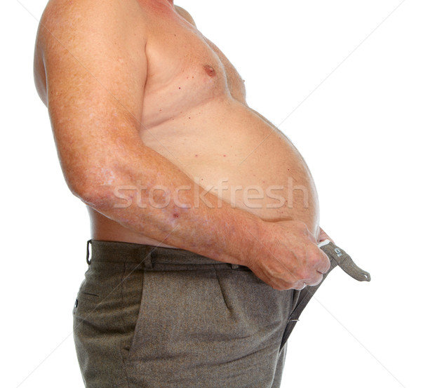 Fat man belly. Stock photo © Kurhan
