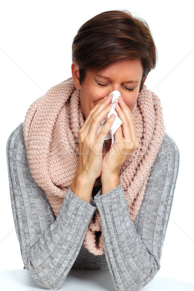 女性 インフルエンザ 手 健康 ストックフォト © Kurhan