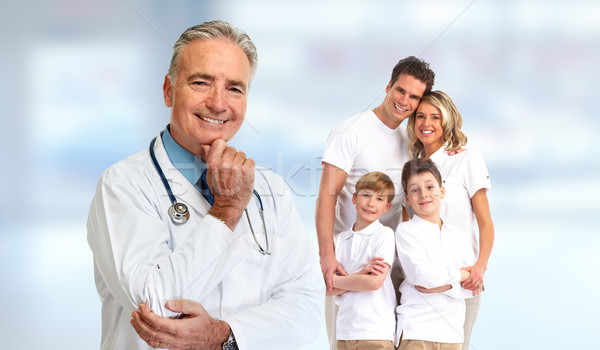 Senior family doctor Stock photo © Kurhan