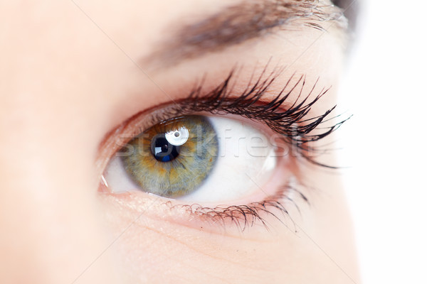 Femeie ochi frumos viziune Imagine de stoc © Kurhan