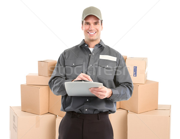 Delivery worker. Stock photo © Kurhan