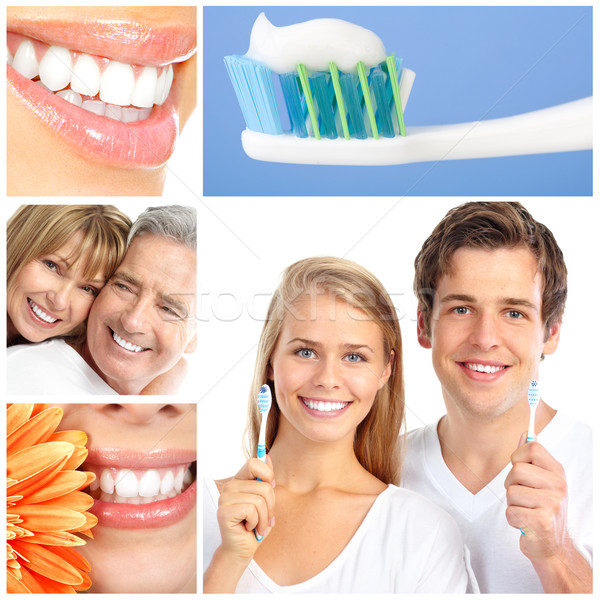 Soins dentaires blanchiment des dents dents visage santé bouche [[stock_photo]] © Kurhan