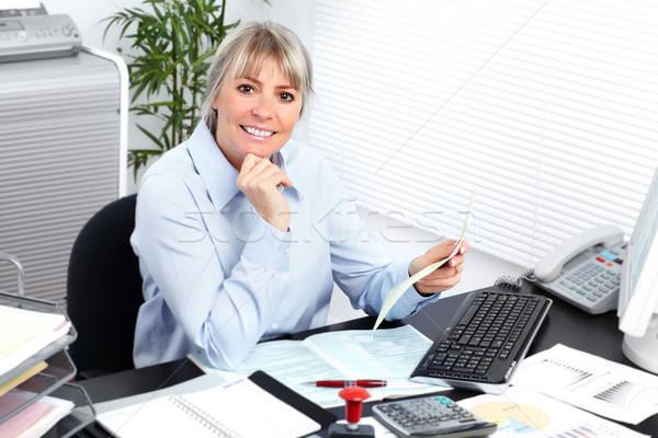 Business woman in the office. Stock photo © Kurhan