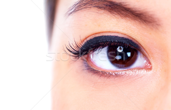 Ojo Asia mujer oftalmología visión salud Foto stock © Kurhan