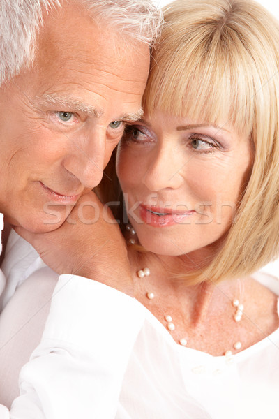 ältere Paar glücklich Senioren Liebe isoliert Stock foto © Kurhan