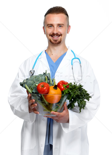 Médico hortalizas médicos nutricionista hombre Foto stock © Kurhan