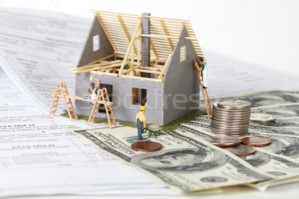 House under construction. Stock photo © Kurhan