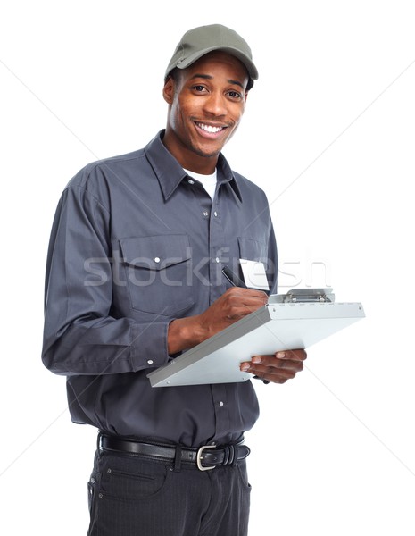 African American worker man. Stock photo © Kurhan