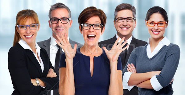 Group of business people wearing eyeglasses. Stock photo © Kurhan