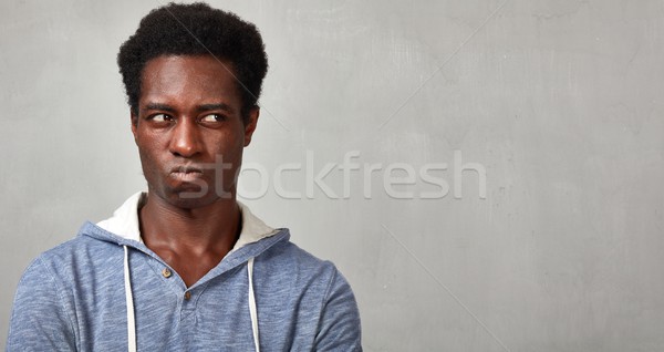 Stock photo: Thinking black man