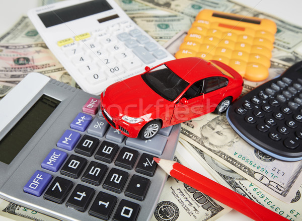 Car money and calculator. Stock photo © Kurhan