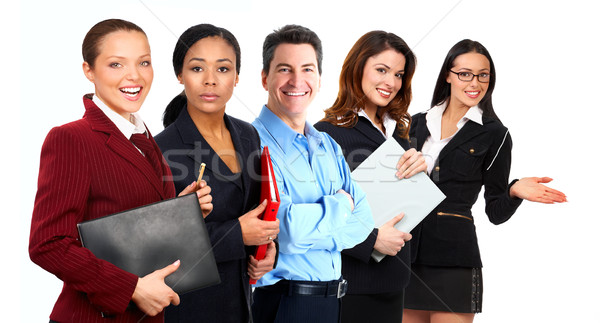 Pessoas de negócios sucesso isolado branco homem mulheres Foto stock © Kurhan