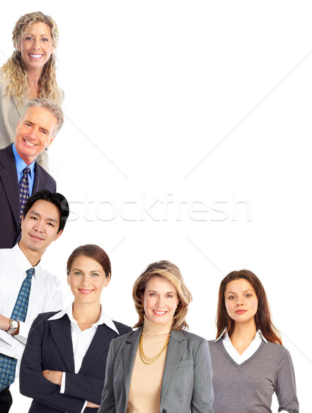 Stockfoto: Zakenlieden · groep · geïsoleerd · witte · business · vrouwen