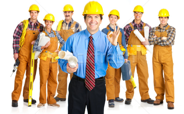 Stock photo: contractors people