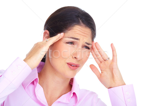 Young woman with headache. Stock photo © Kurhan